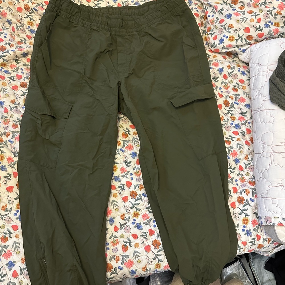 Navy green pants, light and quick dry